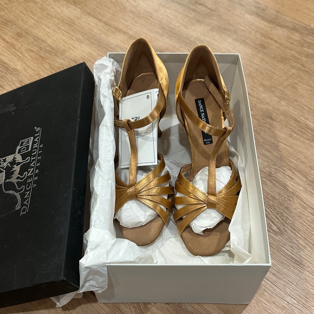 Dance Naturals T-Strap Latin Dance Shoes Heels